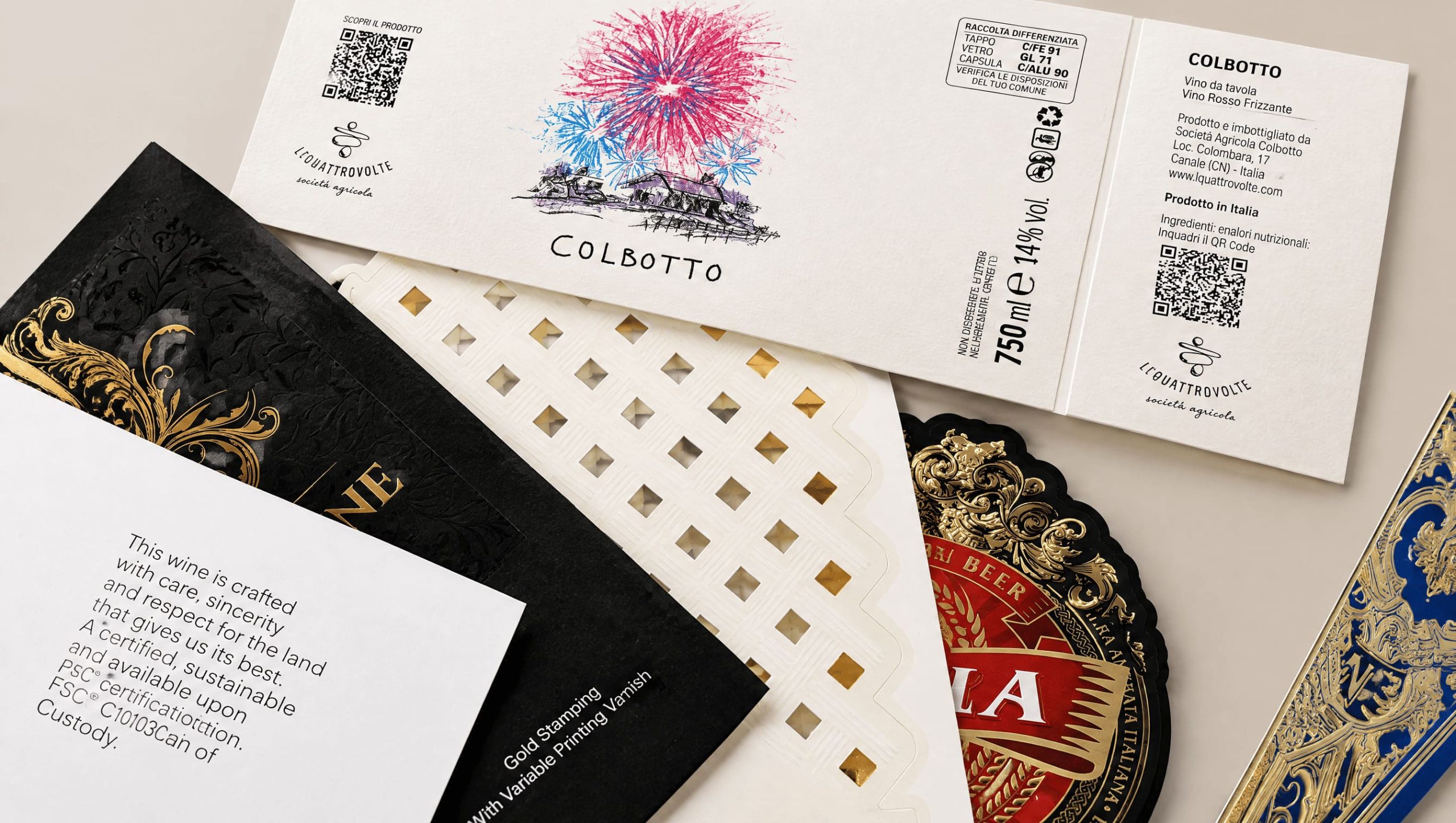 Etichette personalizzate su misura Margarito SRL